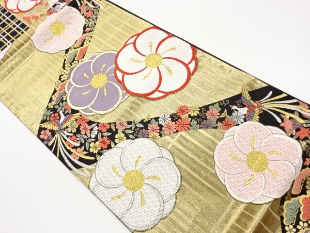 JAPANESE FUKURO OBI / WOVEN PHOENIX